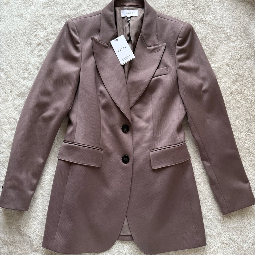 NWT Reiss Harper blazer in mink.